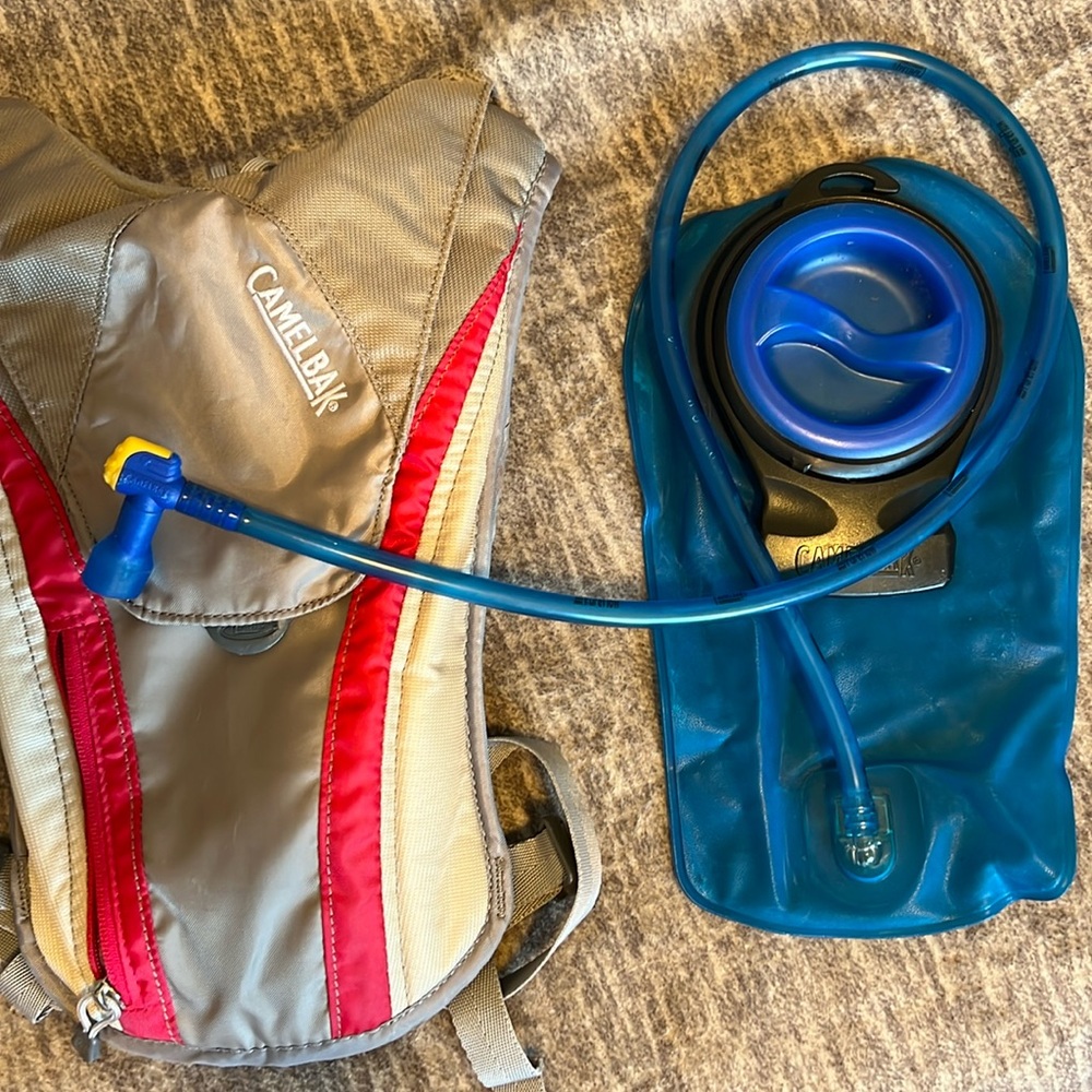 Camelbak water carrier great for hiking